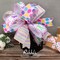 Easter Ribbon Wired-Easter Bunny/Eggs/Colorful Stripe/Pink and Purple Check Burlap Ribbon 2-1/2 Inch Total 90 Feets(30 Yards) 6 Rolls Spring Ribbon for Crafts Wreaths Wrapping Outdoor Decor